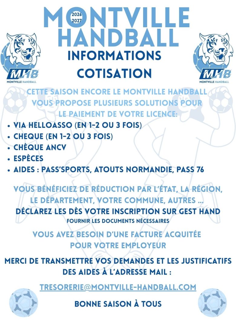 Informations cotisations