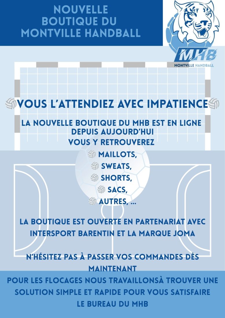 Nouvelle boutique du MHB
