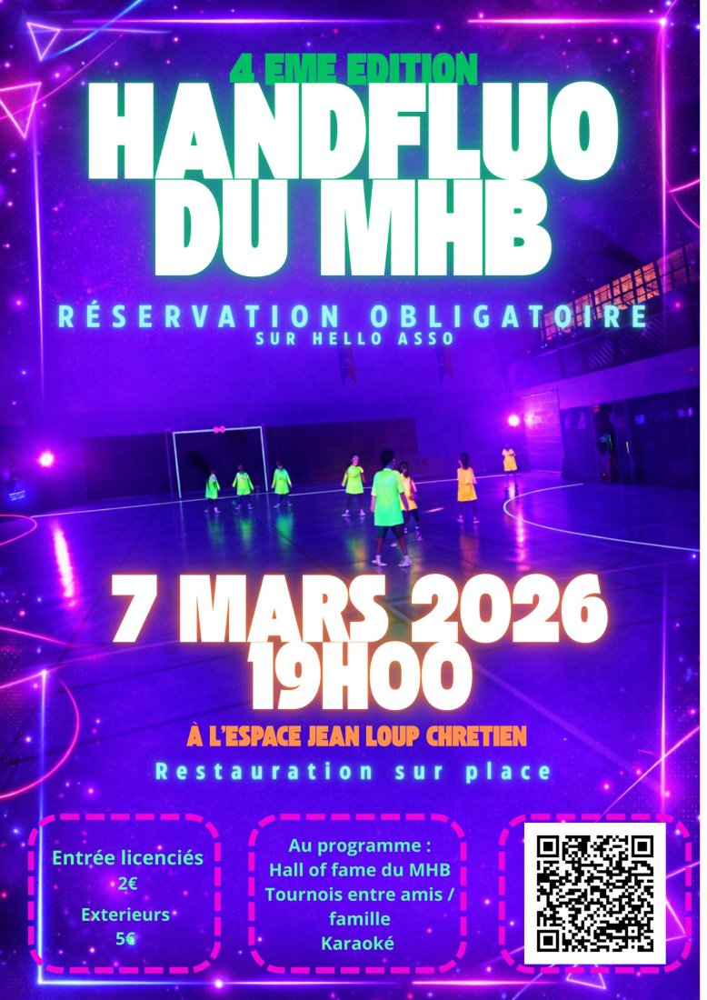 ANNULATION - Hand Fluo 2026 - IVème édition